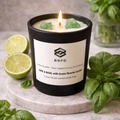Lime & Basil with Green Fluorite Crystal Candle 500g