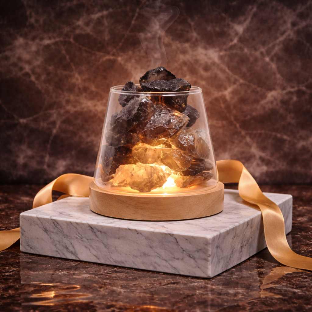 Crystal Smokey Quartz Oil Diffuser Stone
