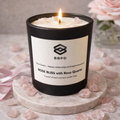 Rose Bliss with Rose Quartz Crystal Candle 500g