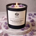 Sweet Luxurious Vanilla with Amethyst Crystal Candle 500g