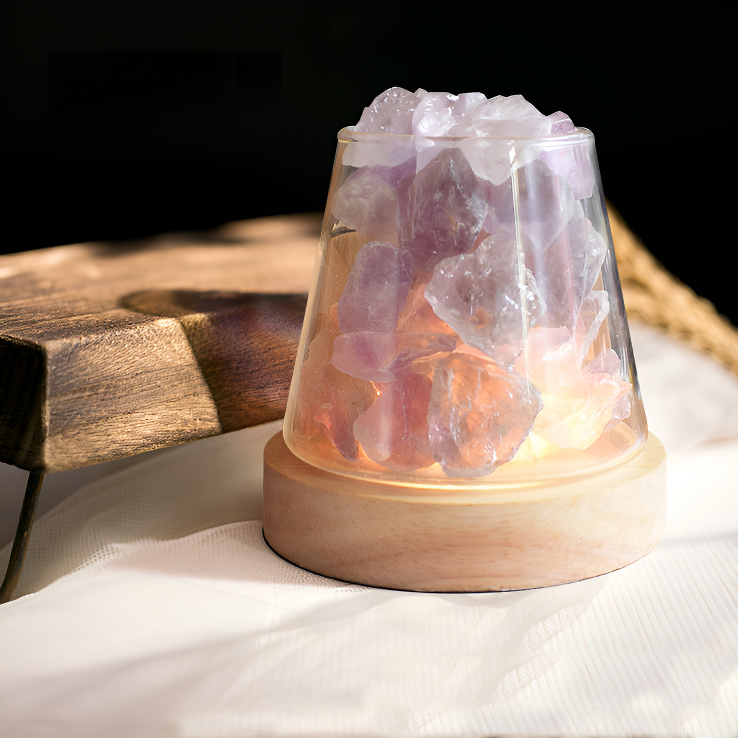 Crystal Healing Amethyst Crystal Oil Diffuser Protection Stone