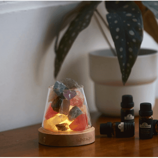 Rainbow Quartz Crystal Aromatherapy Rescue Diffuser Stone - BBPD